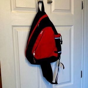 KAKA Sling Bag, Crossbody Backpack Canvas Waterproof Daypack Casual Shoulder Bag